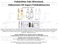 Tablet Screenshot of folkdrakter.com